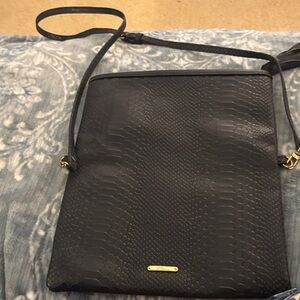 GiGi New York Textured Black Crossbody Bag